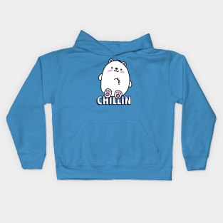 Cute and Cuddly Polar Bear Chillin Kids Hoodie